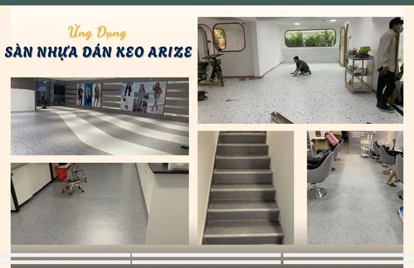 Ứng Dụng Sàn Nhựa Dán Keo Vân Đá Ứng Dụng Sàn Nhựa Dán Keo Vân Đá