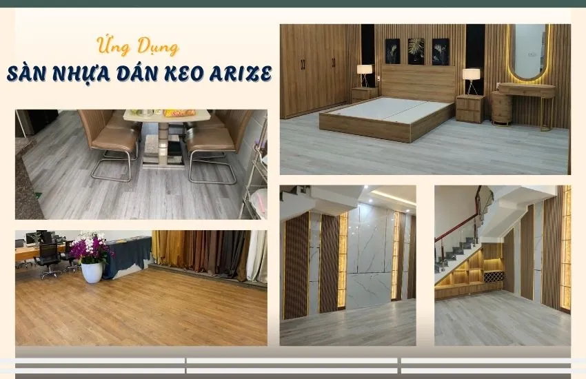 Ứng Dụng Sàn Nhựa Dán Keo Giả Gỗ