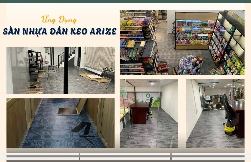 Ứng Dụng Sàn Dán Keo ARIZE Vấn Thảm Ứng Dụng Sàn Dán Keo ARIZE Vấn Thảm