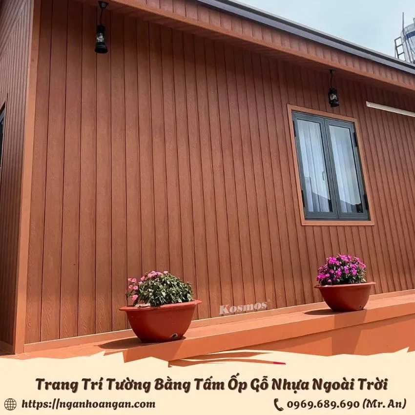 Ứng Dụng Trang Trí Tường Bằng Tấm Gỗ Nhựa Ngoài Trời