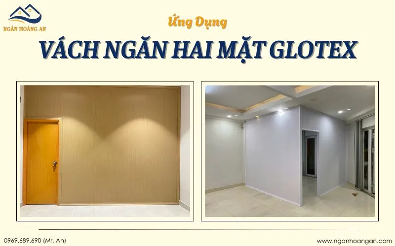 Ứng Dụng Vách Ngăn Hai Mặt Glotex