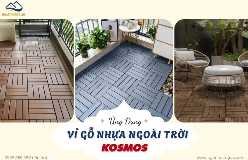 Ứng Dụng Vỉ Gỗ Nhựa Lót Sàn Ngoài Trời Kosmos