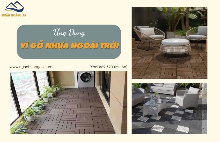 Ứng Dụng Vỉ Gỗ Nhựa Lót Sàn Ngoài Trời
