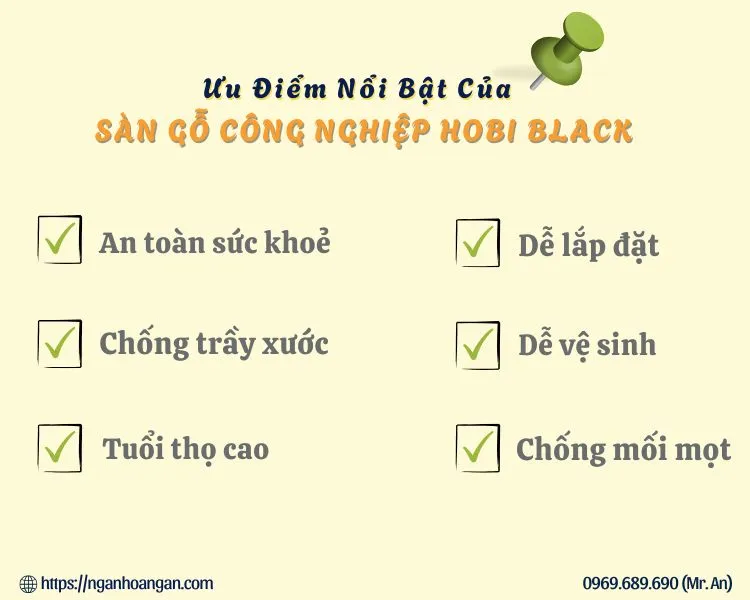 Ưu Điểm Nổi Bật Của Sàn Gỗ Công Nghiêp Hobi Black