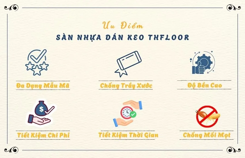 Ưu Điểm Nổi Bật Của Sàn Nhựa Dán Keo THFloor