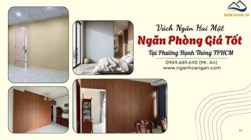 Vách Ngăn Hai Mặt Ngăn Phòng Giá Tốt Tại Phường Hạnh Thông TPHCM