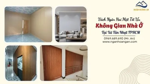 Vách Ngăn Hai Mặt Tối Ưu Không Gian Nhà Ở Tại Xã Tân Nhựt TPHCM