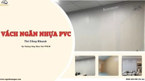 Vách Ngăn Nhựa PVC Thi Công Nhanh Tại Phường Tăng Nhơn Phú TPHCM