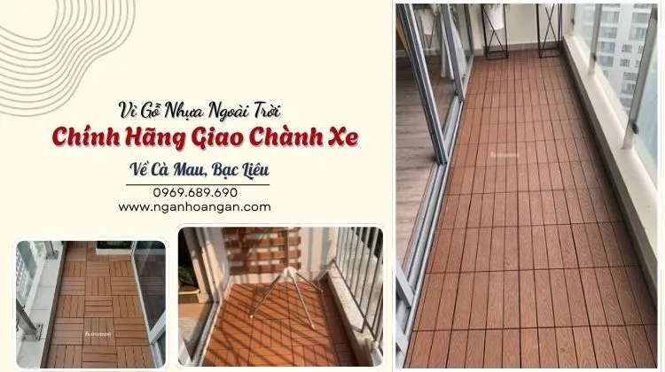 Vỉ Gỗ Nhựa Ngoài Trời Chính Hãng Giao Chành Xe Về Cà Mau, Bạc Liêu