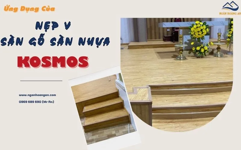 Ứng Dụng Nẹp V Sàn Gỗ Sàn Nhựa Kosmos 