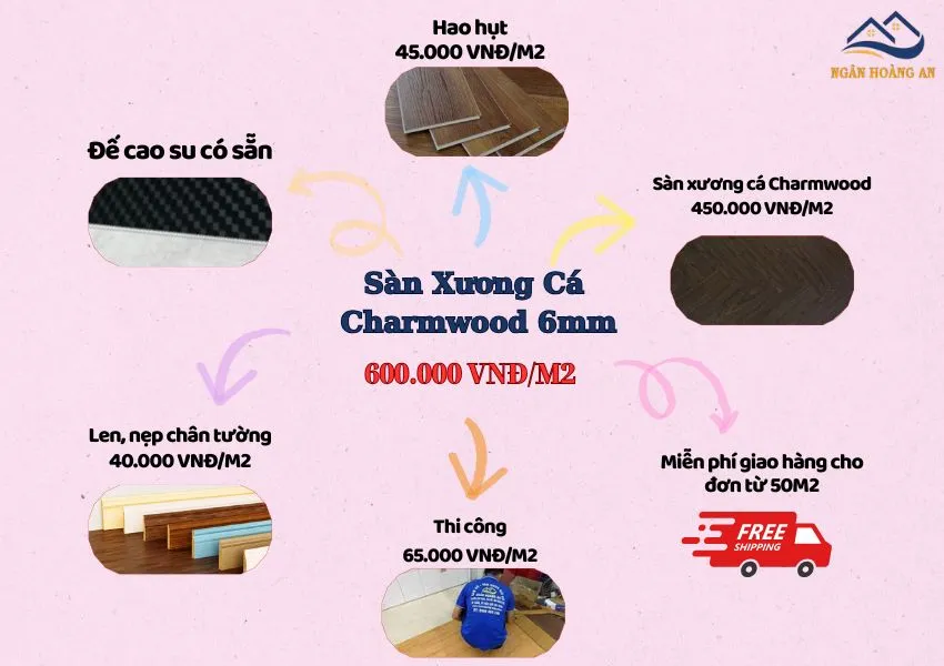 Bảng Giá Thi Công Hoàn Thiện Sàn Xương Cá Charmwood Bảng Giá Thi Công Hoàn Thiện Sàn Xương Cá Charmwood