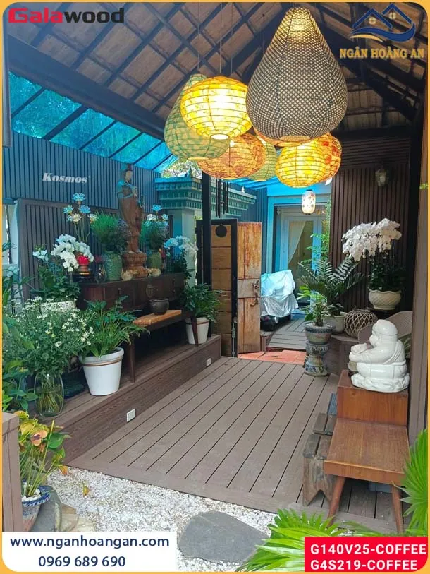 Không Gian Ngoại Thất Sang Trọng Khi Lắp Đặt Sàn Gỗ Nhựa Ngoài Trời
