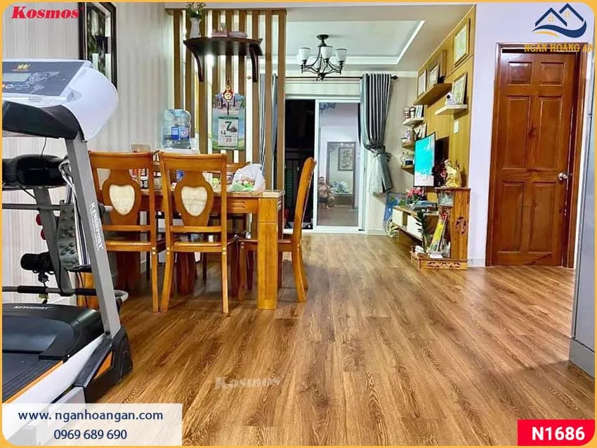 Căn Hộ Thi Công Lót Sàn Nhựa Giả Gỗ Giá Thành Hợp Lý