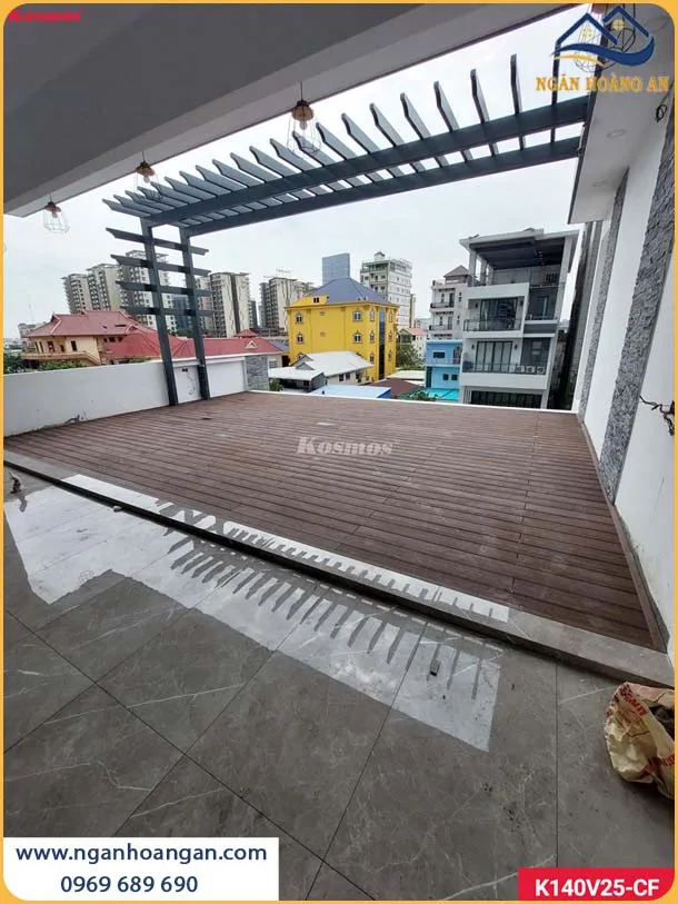 Lót Sàn Gỗ Nhựa Ngoài Trời Có Khả Năng Chống Mối Mọt, Chống Trơn Trượt