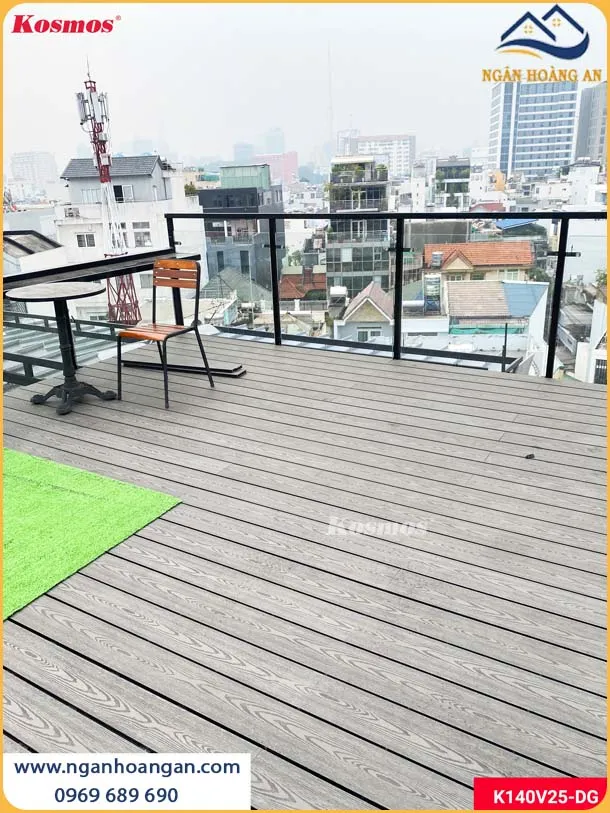 Thi Công Lót Sàn Composite Cho Sân Thượng Thêm Đẳng Cấp
