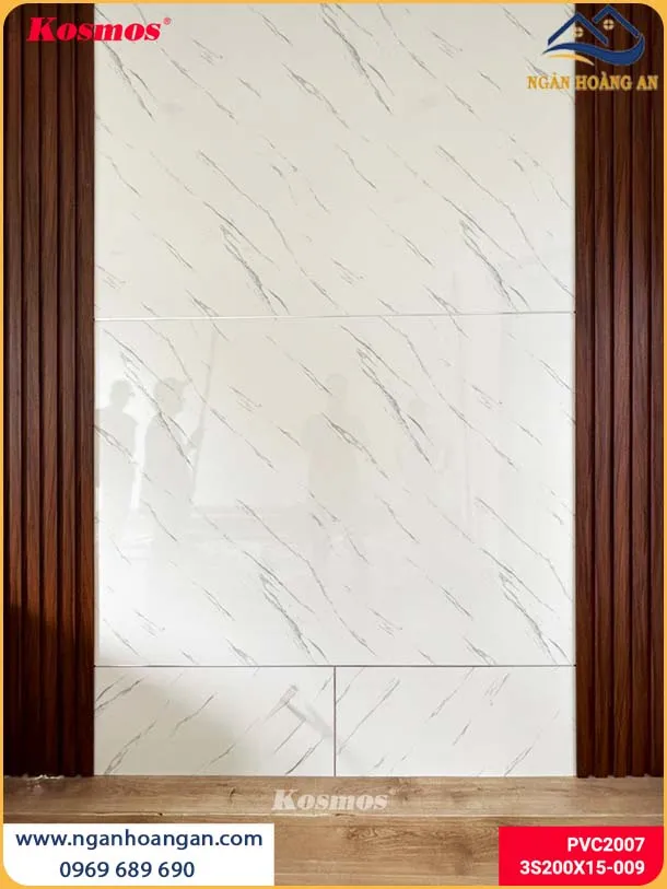 Căn Hộ Thi Công Ốp Tường Bằng PVC Giả Đá Giá Thành Hợp Lý