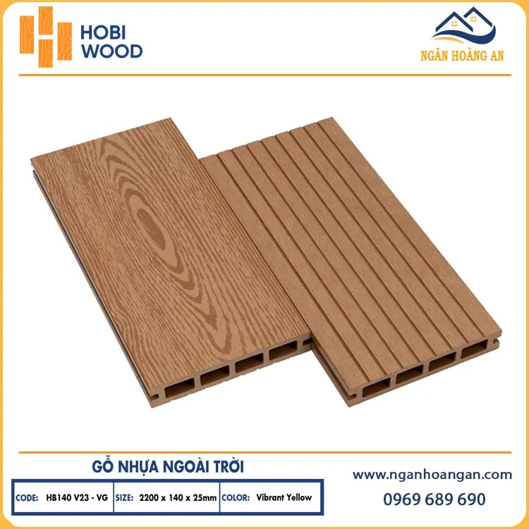 Sàn Ban Công Sân Thượng Ngoài Trời Hobiwood HB140V25-VG Vibrant Yellow