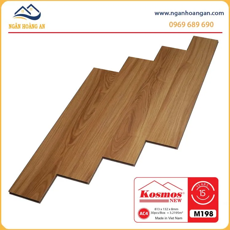 Sàn Gỗ Công Nghiệp Kosmos M198 Dày 8mm