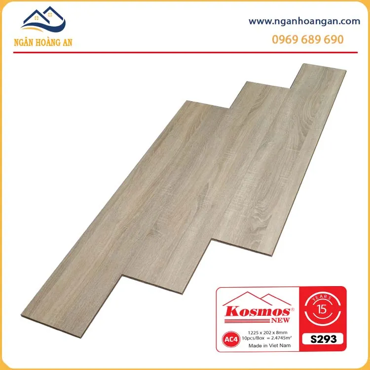 Sàn Gỗ Công Nghiệp Kosmos 8mm S293