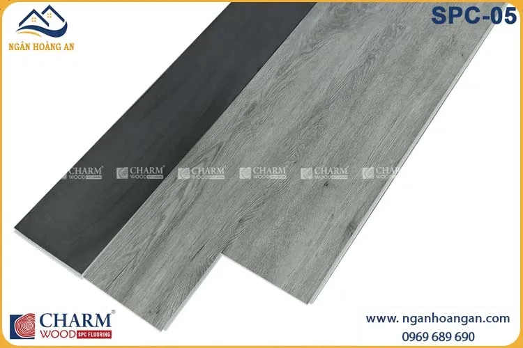 Sàn Nhựa Hèm Khóa Giả Gỗ Charmwood SPC-05 6mm