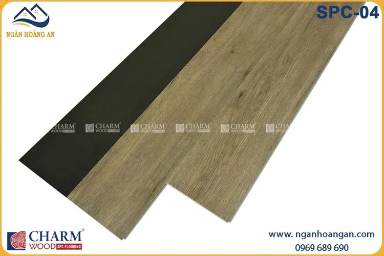 Sàn Nhựa Hèm Khóa Vân Gỗ Charmwood SPC-04 Dày 6mm Sàn Nhựa Hèm Khóa Vân Gỗ Charmwood SPC-04 Dày 6mm