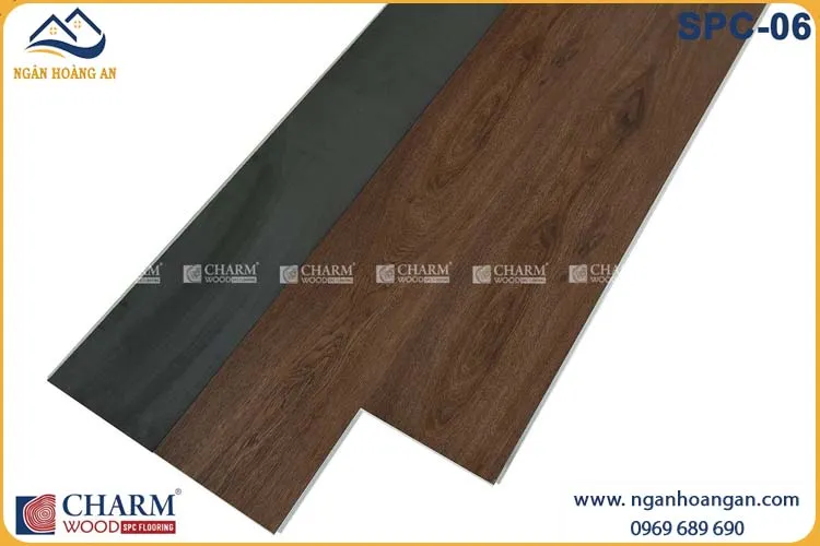 Sàn Nhựa Vinyl Hèm Khóa Giả Gỗ Charmwood SPC-06 Dày 6mm