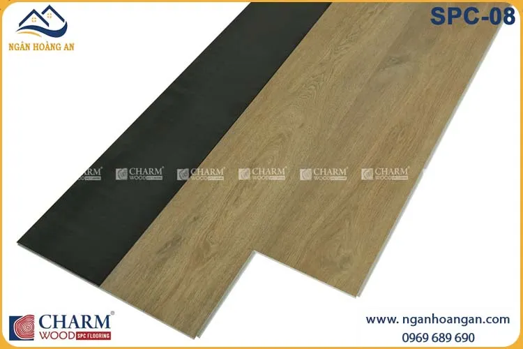 Sàn Nhựa Vinyl Hèm Khóa Vân Gỗ Charmwood SPC-08