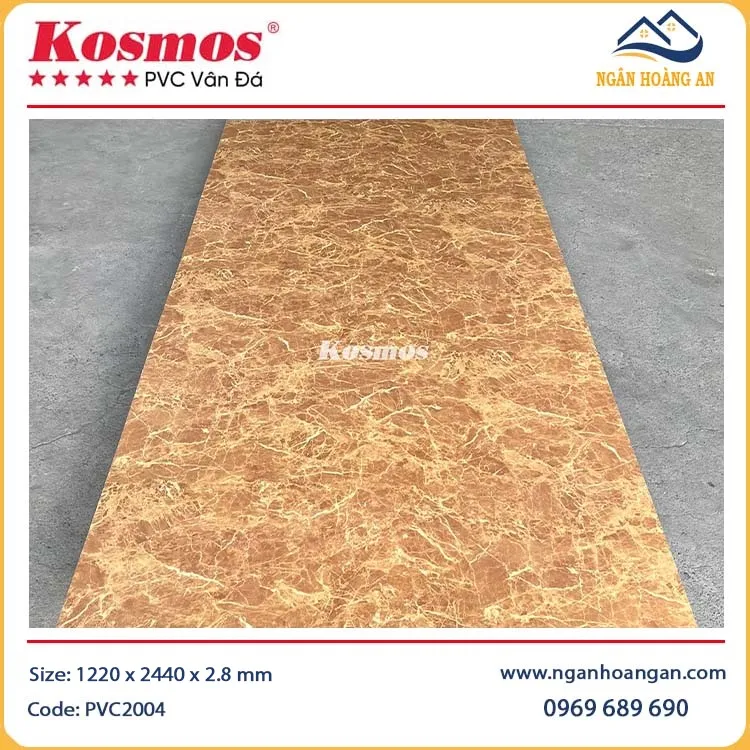 Tấm Nhựa PVC Giả Vân Bê Tông Kosmos PVC2004