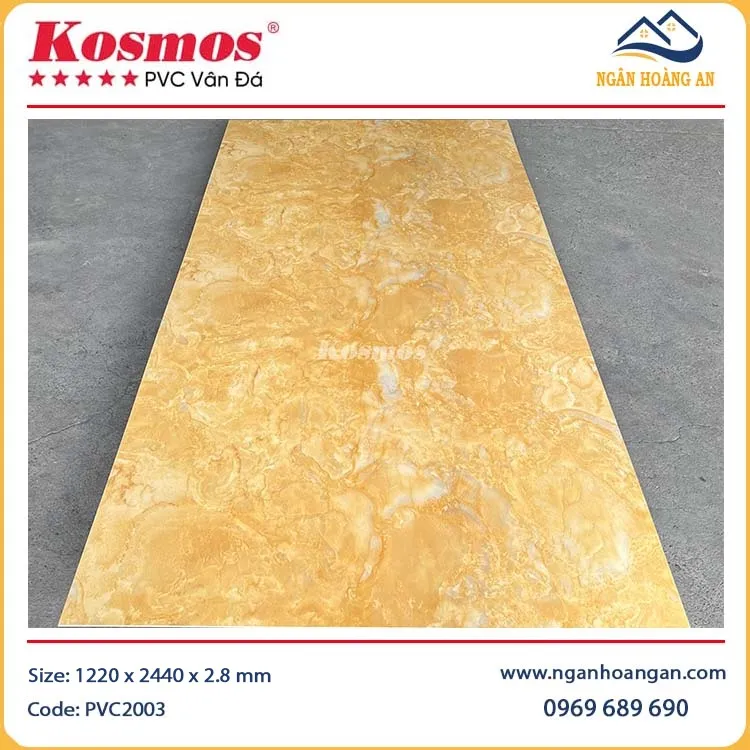 Tấm Nhựa Ốp Tường PVC Giả Đá Kosmos PVC2003