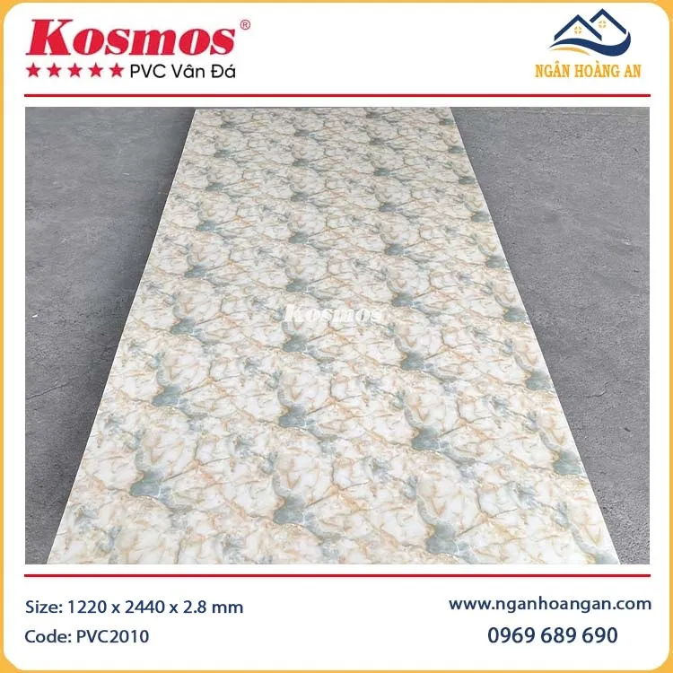 Tấm Nhựa Ốp Tường PVC Giả Đá Kosmos PVC2010