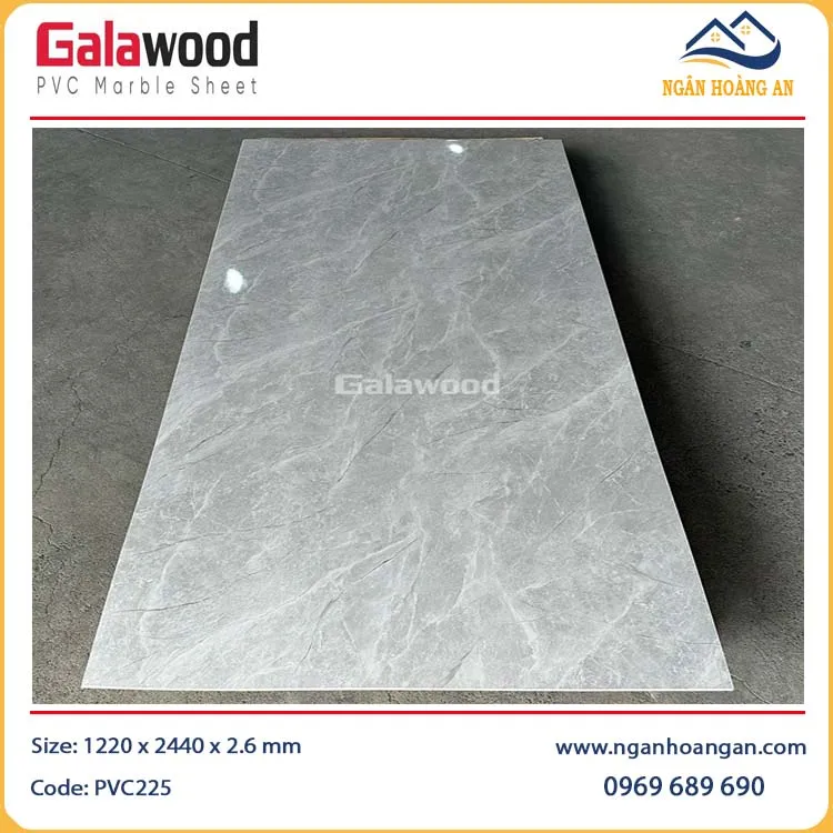 Tấm Nhựa PVC Giả Vân Bê Tông Galawood PVC225