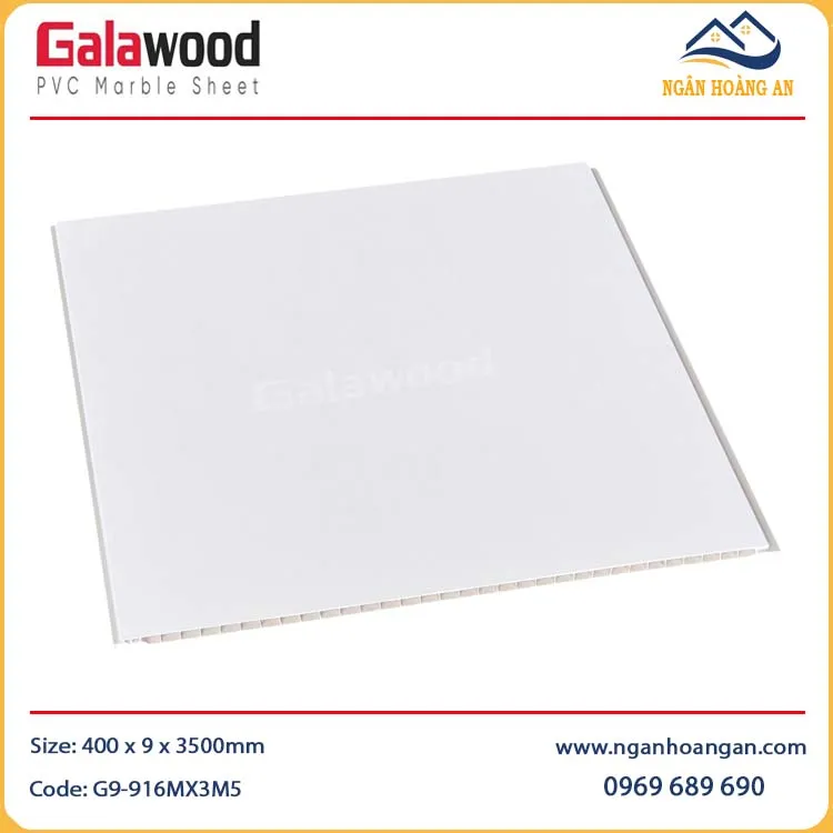 Tấm Ốp Nano Màu Trắng Galawood G9-916MX3M5
