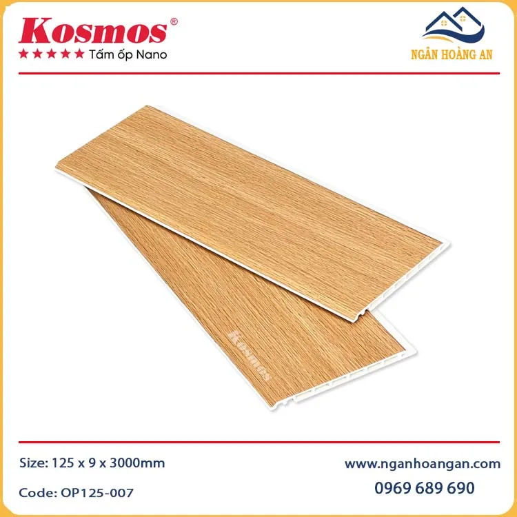 Tấm Ốp Trần Nano Giả Vân Gỗ Kosmos OP125-007