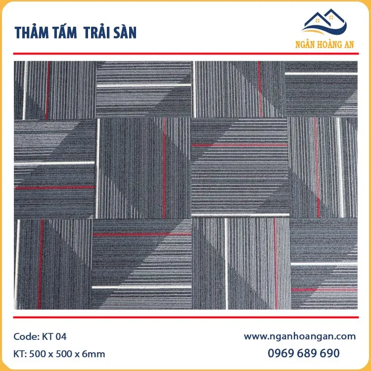 Thảm Tấm Trải Sàn Văn Phòng KT-04 Thảm Tấm Trải Sàn Văn Phòng KT-04
