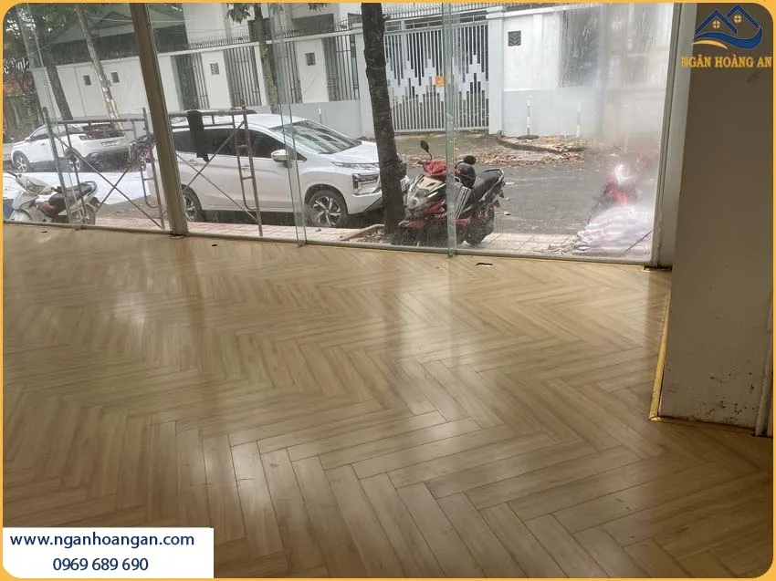 Lắp Đặt Sàn Gỗ Xương Cá Điểm Nhấn Cho Không Gian
