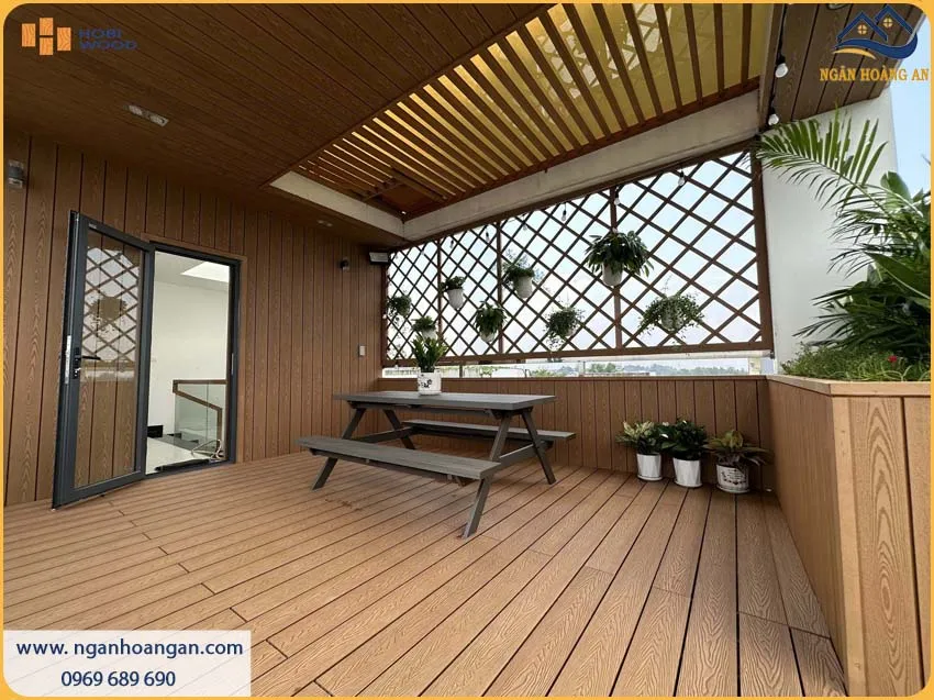 Sàn Gỗ Nhựa Ngoài Trời Tạo Nên Không Gian Ấm Cúng Cho Sân Vườn Sàn Gỗ Nhựa Ngoài Trời Tạo Nên Không Gian Ấm Cúng Cho Sân Vườn