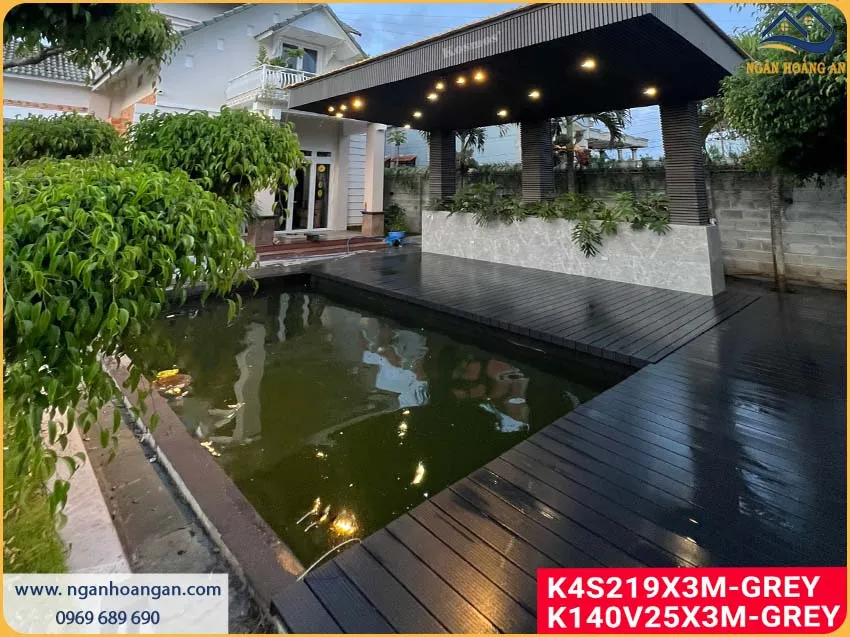 Sân Vườn Biệt Thự Sang Trọng Hơn Với Lót Sàn Gỗ Nhựa Ngoài Trời Sân Vườn Biệt Thự Sang Trọng Hơn Với Lót Sàn Gỗ Nhựa Ngoài Trời