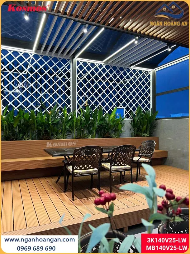 Sàn Gỗ Nhựa Ngoài Trời Tạo Nên Không Gian Ấm Cúng Cho Sân Vườn