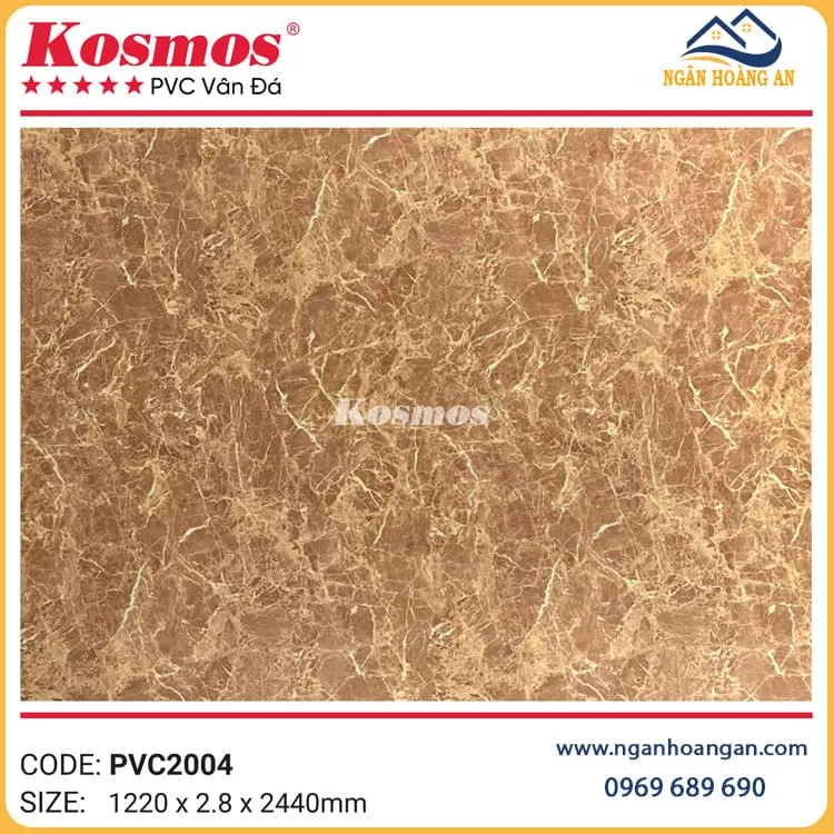 Tấm Nhựa PVC Giả Vân Bê Tông Kosmos PVC2004 Tấm Nhựa PVC Giả Vân Bê Tông Kosmos PVC2004