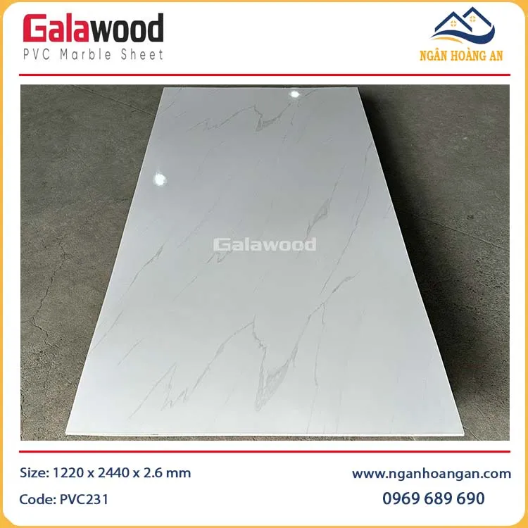 Tấm Nhựa Ốp Tường PVC Giả Vân Đá Galawood PVC231-1