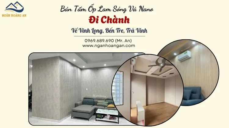 Bán Tấm Ốp Lam Sóng Và Nano Đi Chành Về Vĩnh Long, Bến Tre, Trà Vinh