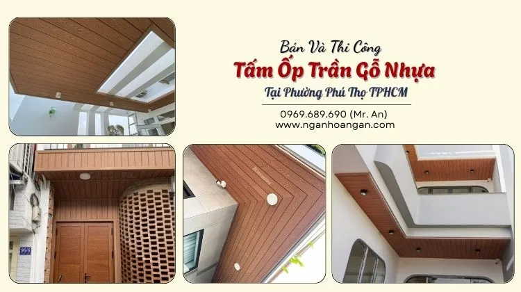 Bán Và Thi Công Tấm Ốp Trần Gỗ Nhựa Tại Phường Phú Thọ TPHCM