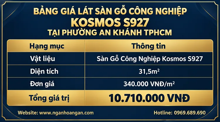 Bảng Giá Lát Sàn Gỗ Công Nghiệp Kosmos S927 Bảng Giá Lát Sàn Gỗ Công Nghiệp Kosmos S927