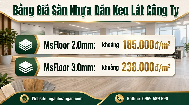 Bảng Giá Mẫu Sàn Nhựa Dán Keo Lát Công Ty Tham Khảo Tại TPHCM Bảng Giá Mẫu Sàn Nhựa Dán Keo Lát Công Ty Tham Khảo Tại TPHCM