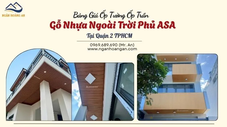 Bảng Giá Ốp Tường Ốp Trần Gỗ Nhựa Ngoài Trời Phủ ASA