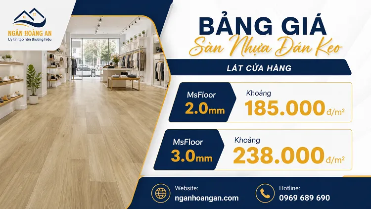 Bảng Giá Sàn Nhựa Dán Keo Lát Cửa Hàng Tham Khảo Tại Bình Dương Bảng Giá Sàn Nhựa Dán Keo Lát Cửa Hàng Tham Khảo Tại Bình Dương