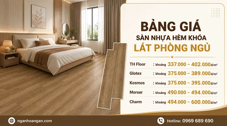 Bảng Giá Sàn Nhựa Hèm Khoá Lát Phòng Ngủ Mới Nhất Tại Đồng Nai