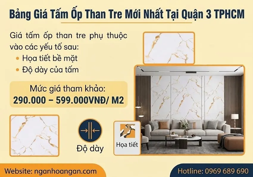 Bảng Giá Tấm Ốp Than Tre Mới Nhất Tại Quận 3 TPHCM