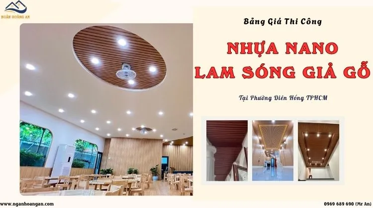Bảng Giá Thi Công Nhựa Nano - Lam Sóng Giả Gỗ Phường Diên Hồng TPHCM
