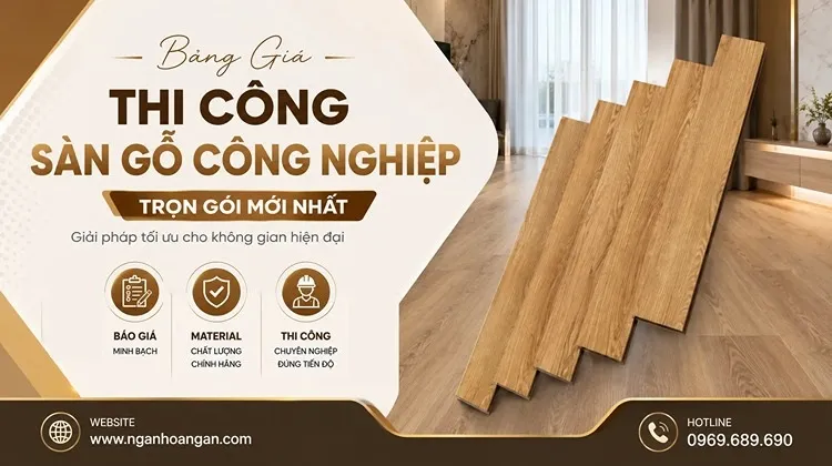 Bảng Giá Thi Công Sàn Gỗ Công Nghiệp Trọn Gói Mới Nhất